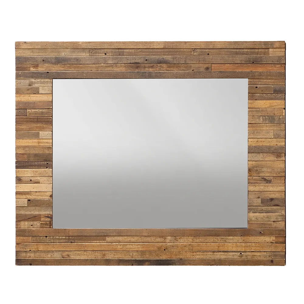 Charlie Reclaimed Wood Rectangular Wall Mirror