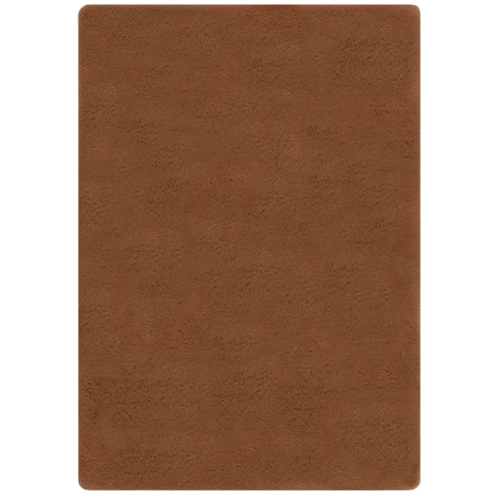 Dorma Purity Luxury Faux Fur Rug Brown