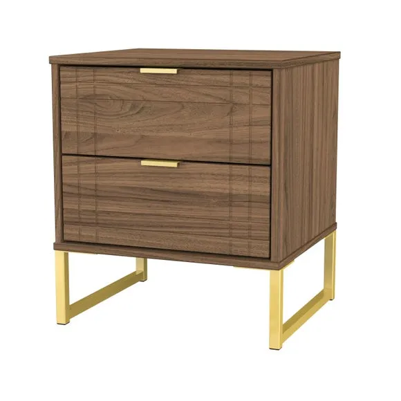 Darlton 2 Drawer Bedside Table 4