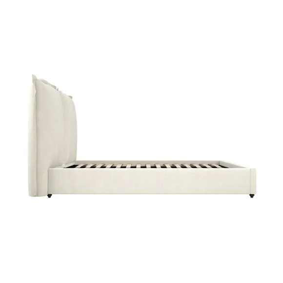Sunday Pillow Back Bed Frame, Linen 4