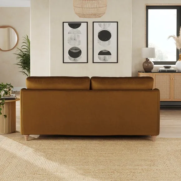 Hattie Matte Plush Velvet 3 Seater Sofa 3