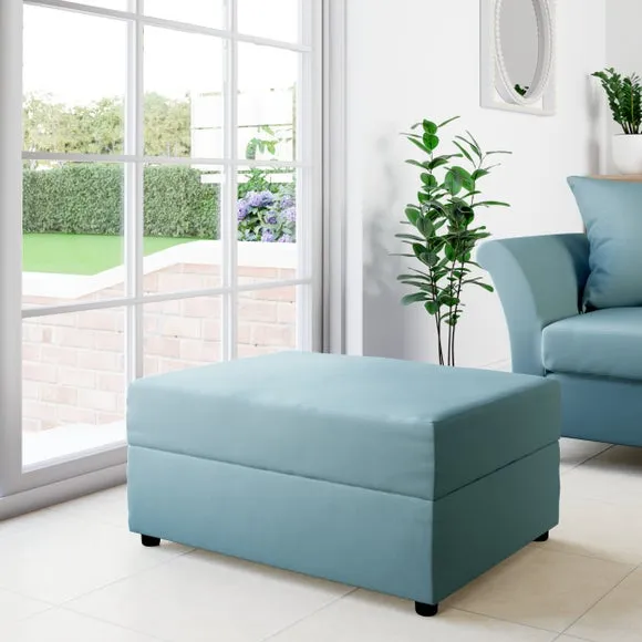 Rectangle Opulent Velvet Storage Footstool 1