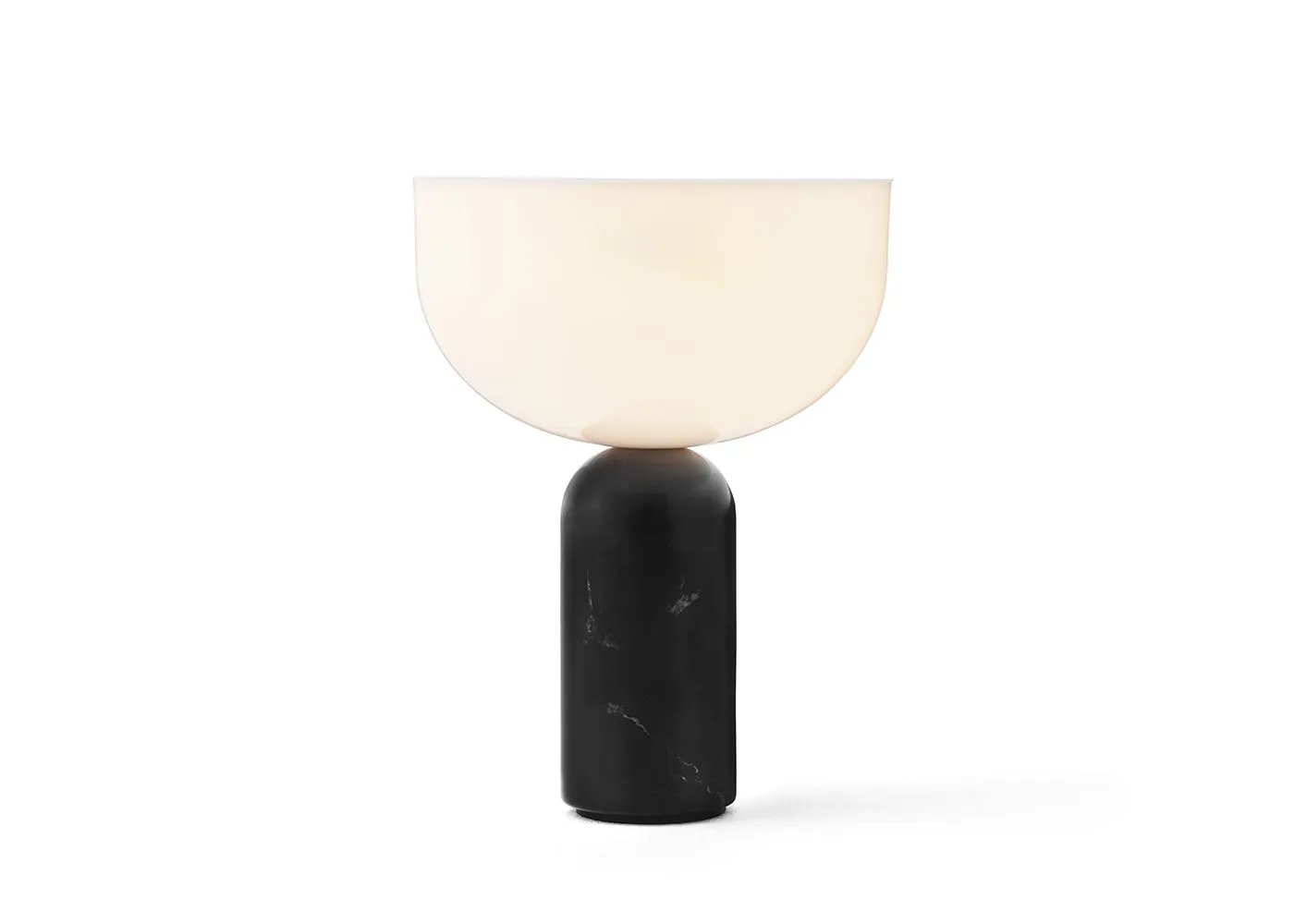 New Works Kizu LED Portable Table Lamp Black Marble