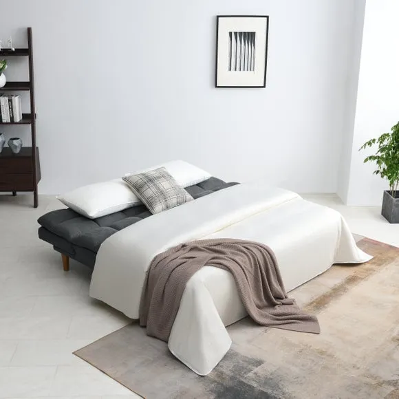 Cloud Fabric Corner Double Sofa Bed 2