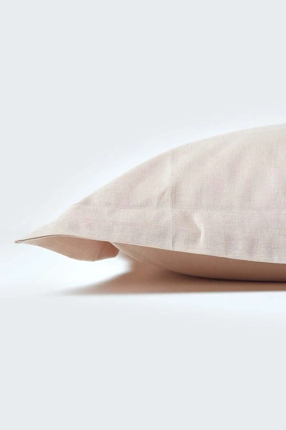 Homescapes Linen Oxford Pillowcase, King in Natural 2