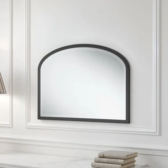 Yearn Eternity Curved Bevelled Overmantel Wall Mirror