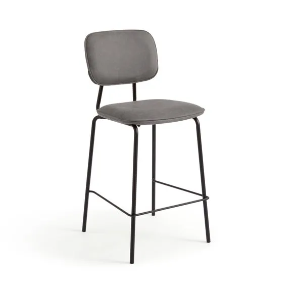 Barker Counter Height Barstool, Faux Leather 5