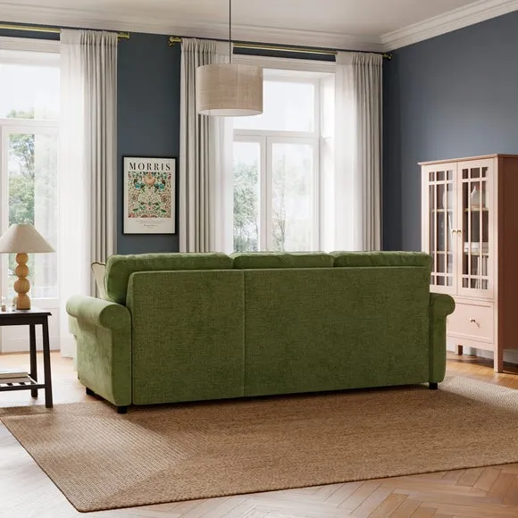 Eleanor Luxe Chenille Corner Trundle Storage Sofa Bed 2