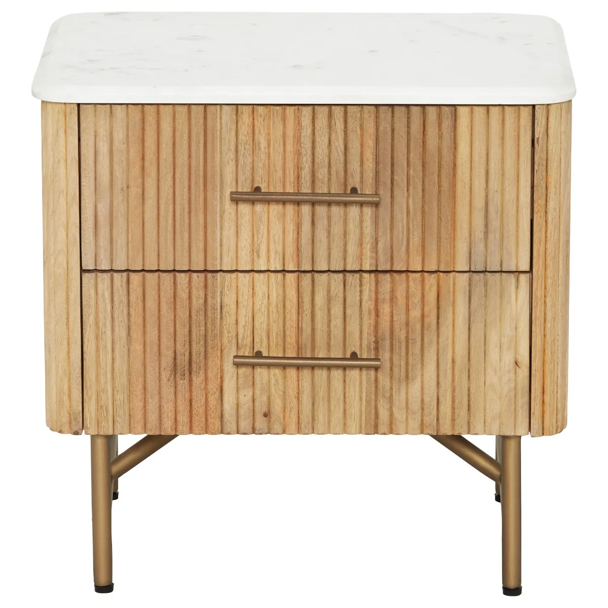 Fuji Small Bedside Table, Neutral Wood | Barker & Stonehouse 2