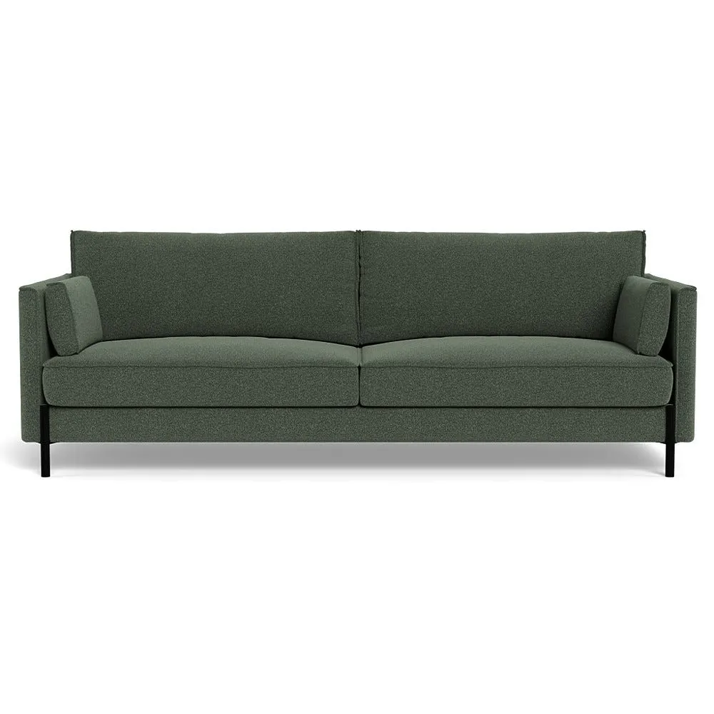 Heal's Tortona 4 seater Sofa Boucle Fern Black Feet 1