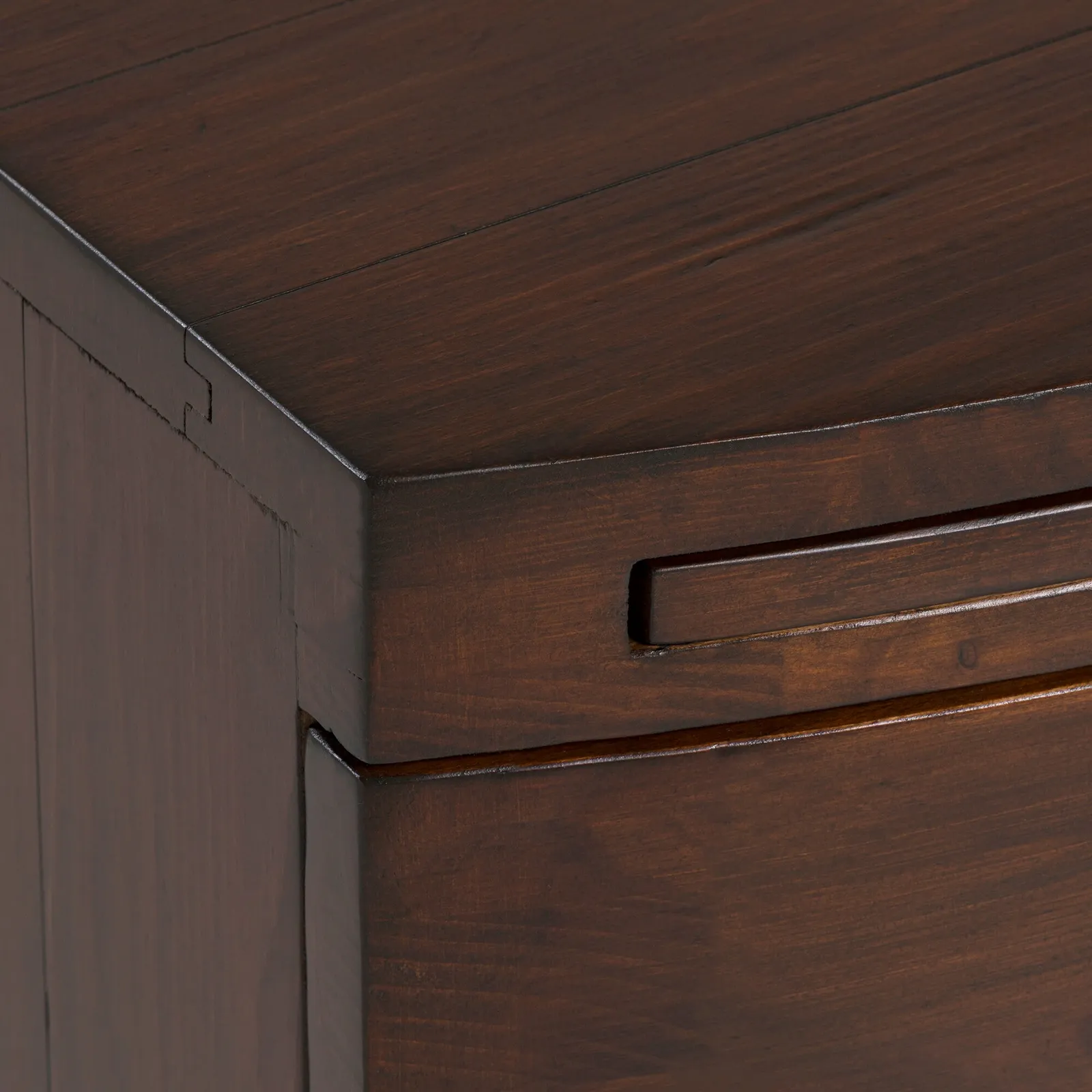 Navajos 3 Drawer Wide Bedside Table, Wood | Barker & Stonehouse 6