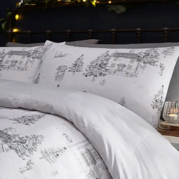 Furn. Midwinter Toile Duvet Cover and Pillowcase Set 2