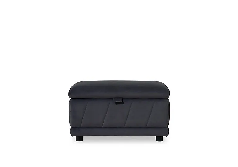 Genius Fabric Storage Footstool - Iron Grey