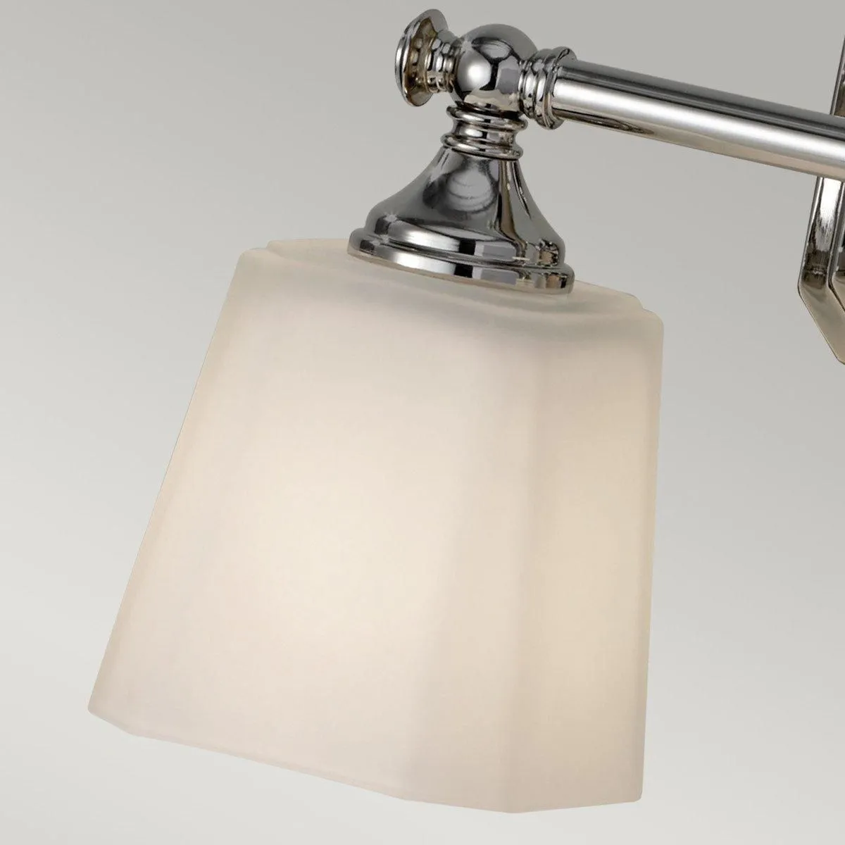 Netlighting Concord 2 Light Bathroom Over Mirror Light Polished Chrome IP44 G9 in Grey 4