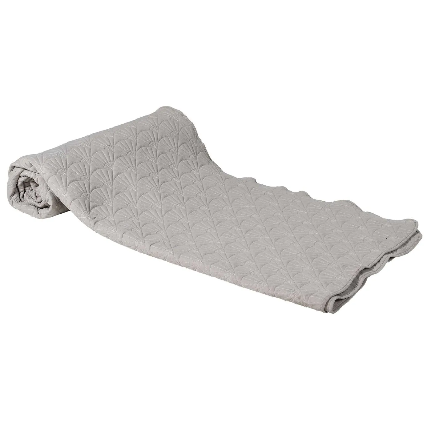 Fan Design Throw, Grey