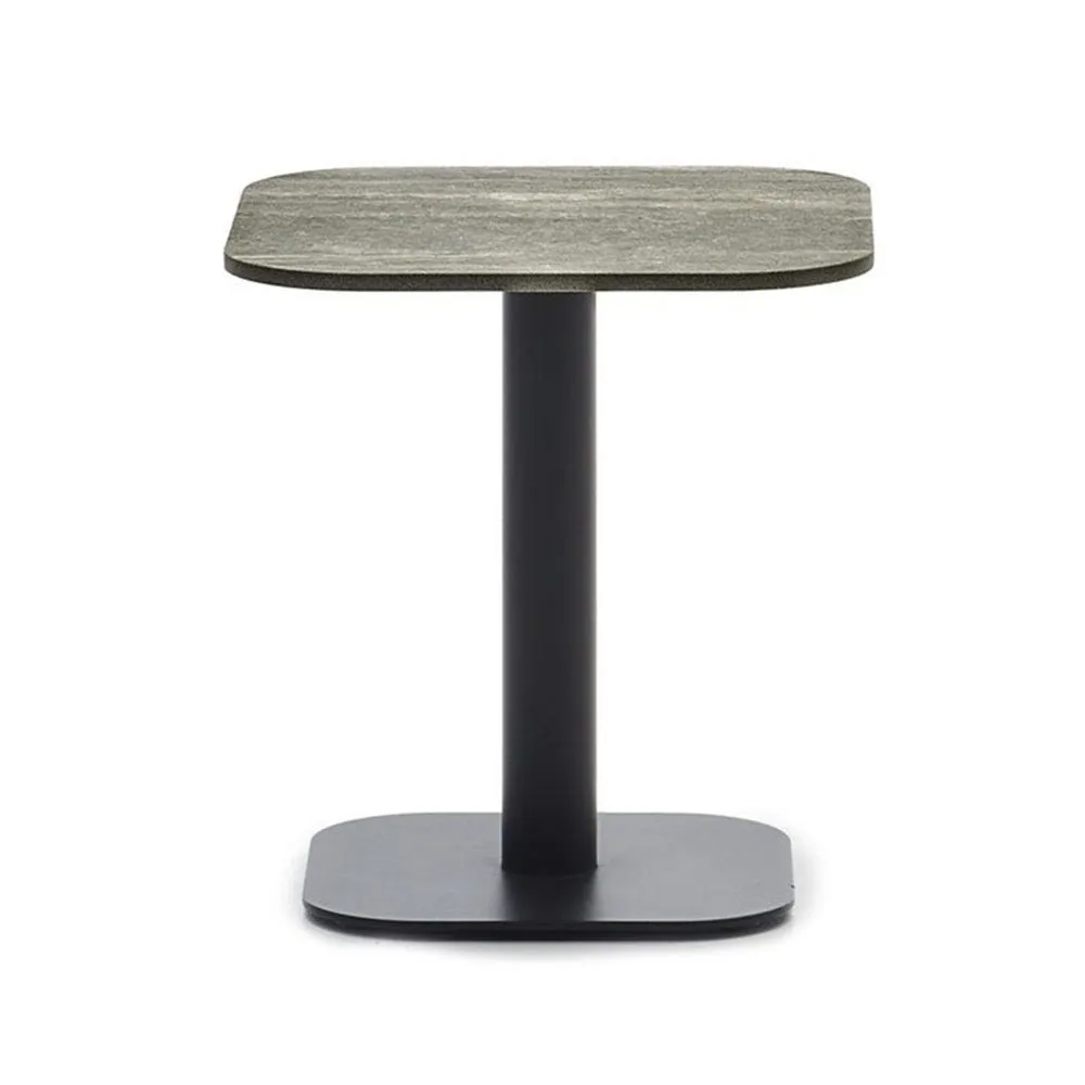 Vincent Sheppard Kodo Outdoor Side Table Fossil Grey Ceramic Flint Top 2