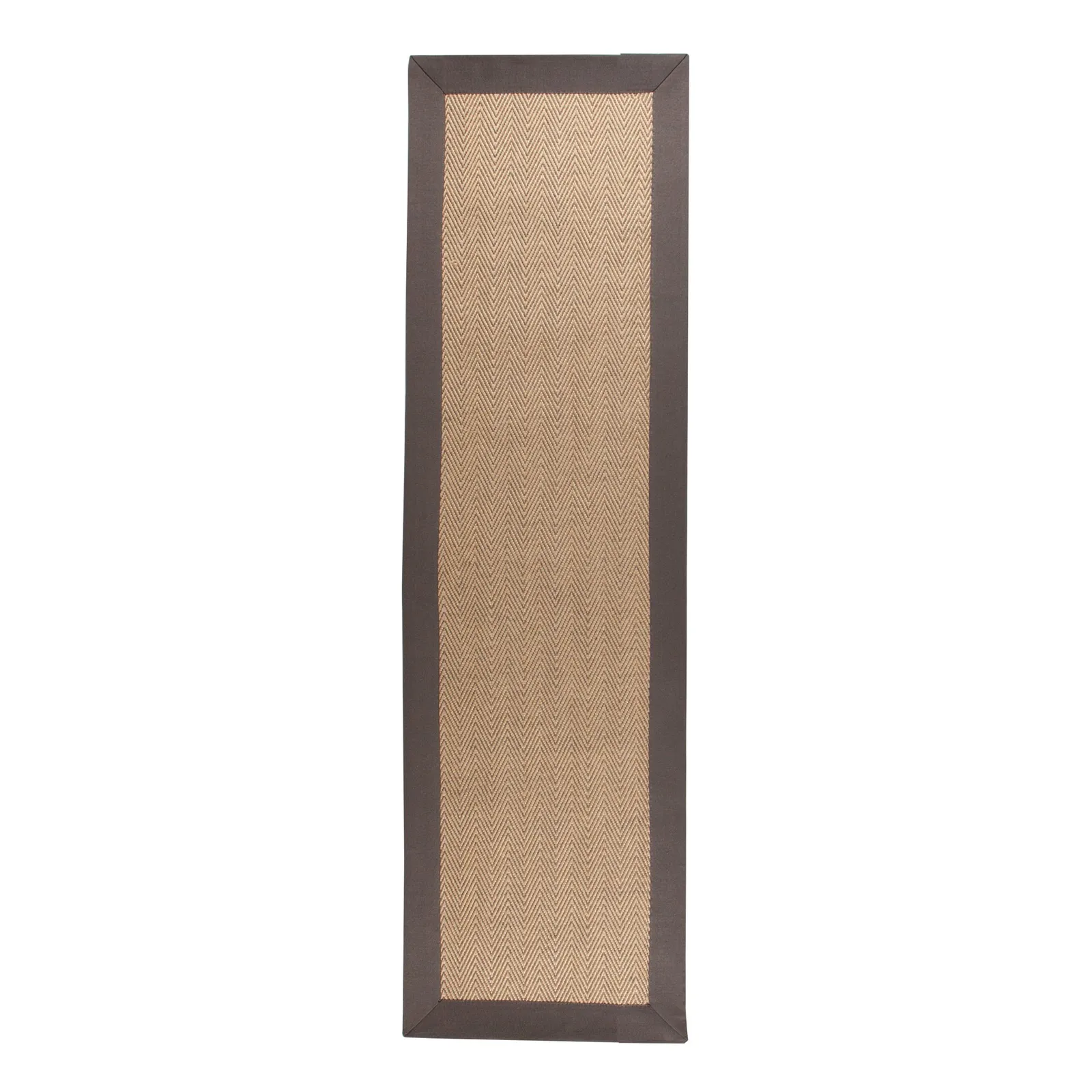 Natural Fibre Herringbone Runner Grey
