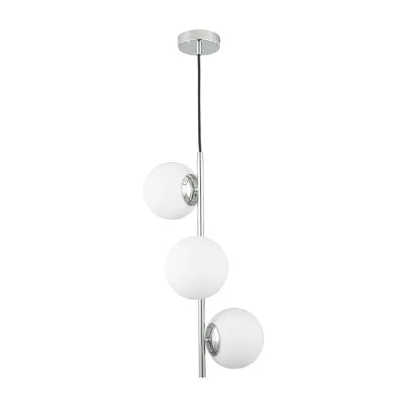 Asterope 3 Light Metal Semi Flush Ceiling Light 2