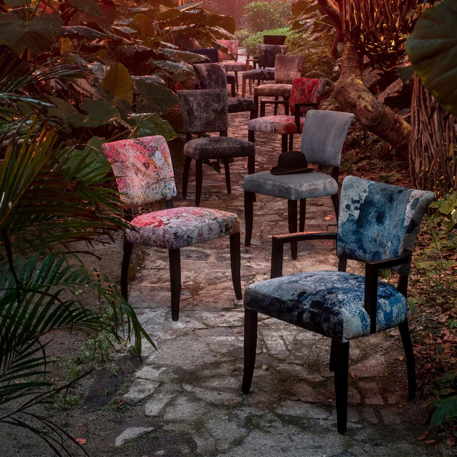 Timothy Oulton Mimi Dining Chair, Pink Velvet | Barker & Stonehouse 3
