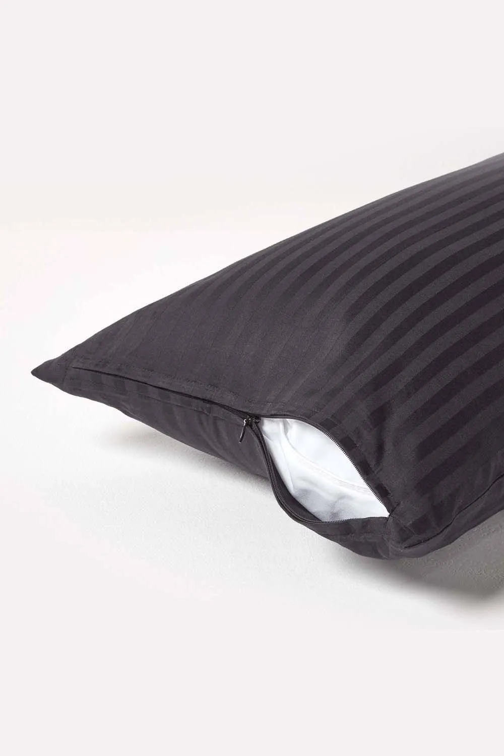 Homescapes Continental Egyptian Cotton Pillowcase 330 TC, 40 x 80 cm in Black 3