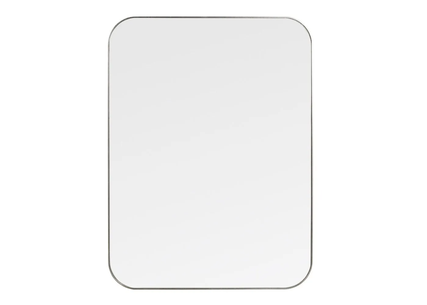 Heal's Fine Edge Mirror Rectangle Curved Silver 100x75cm