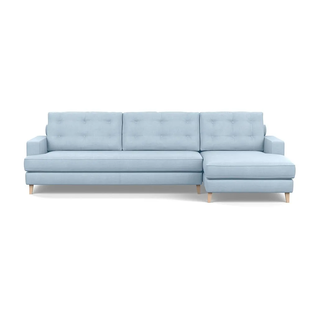 Heal's Mistral Right Hand Corner Sofa Capelo Linen-Cotton Sea Shanty Natural Feet 1