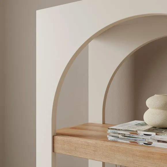 Albourne Tall Bookcase, Oak Effect 2