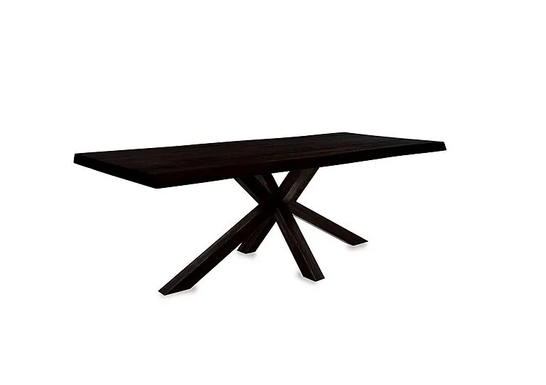 Njord Raw Edge Dining Table with Wooden Star Base - 180-cm