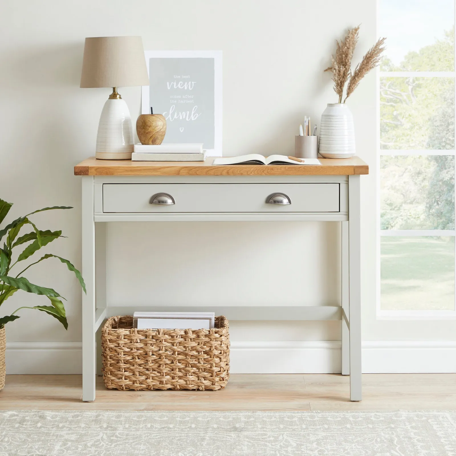 Compton Ivory Desk Cream/Brown