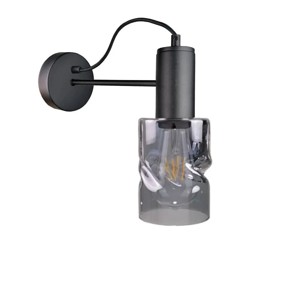 Netlighting Inger Wall Lamp Black 25cm 1x E27