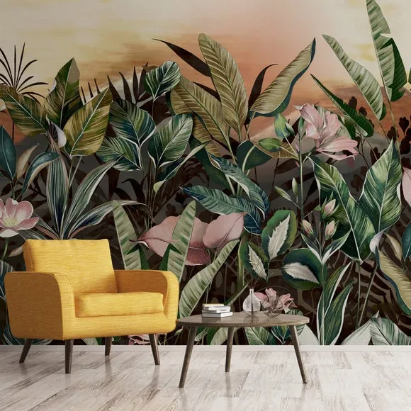Vintage Jungle Wall Mural 1