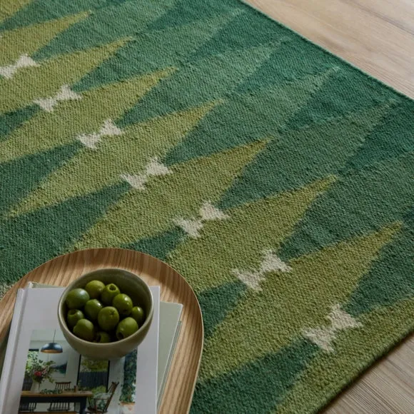 Zuno Geometric Diamond Wool Rug 6