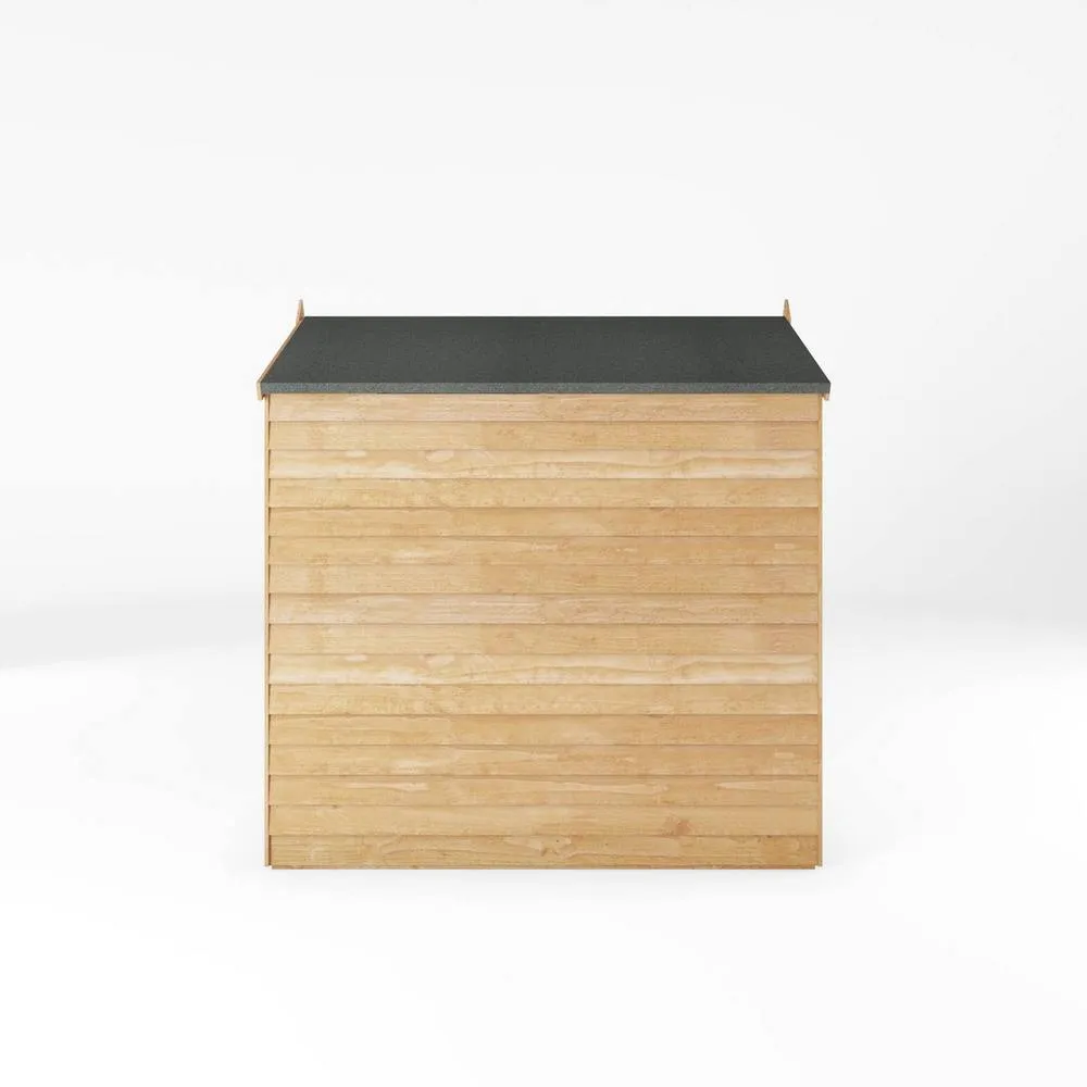 Mercia 6 x 4 Feet Overlap Apex Windowless Shed - L181.8 x W131.8 x H185.5 cm in Light Tan 4