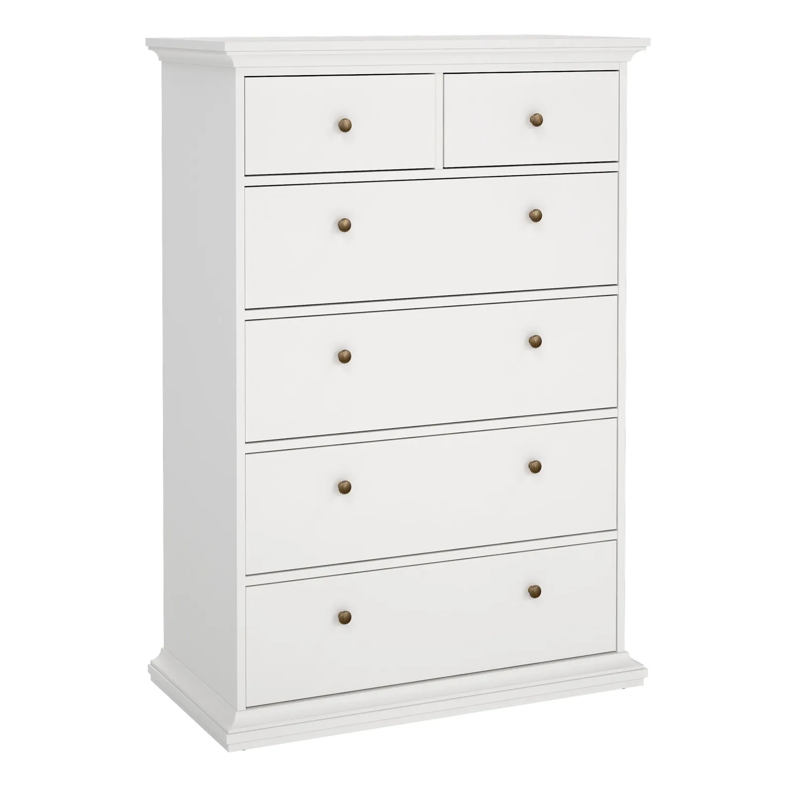 Furniture To Go Paris Chest of 6 Drawers in White