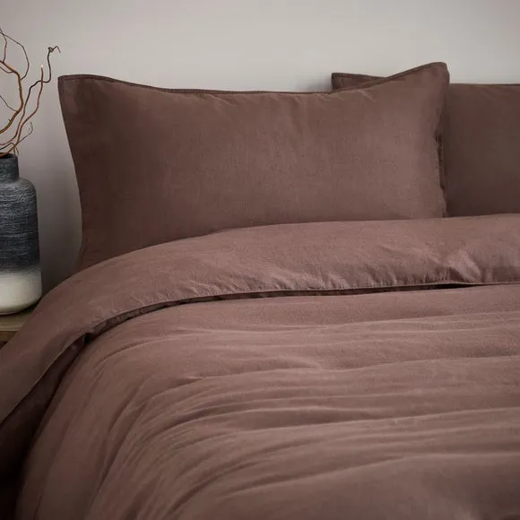 Cotton Linen Standard Pillowcase Pair