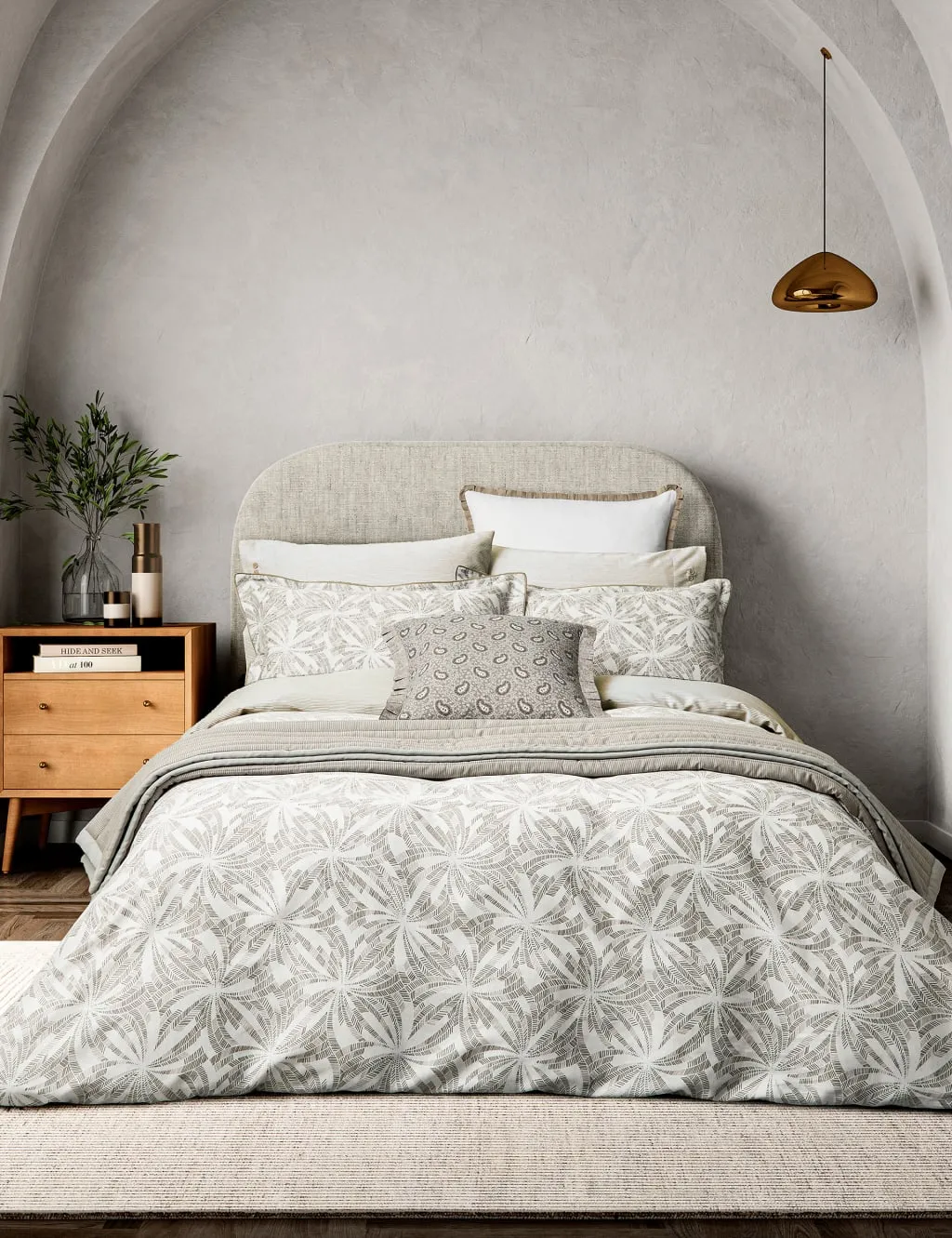 Bedeck of Belfast Pure Cotton Cora Bedding Set Natural Mix