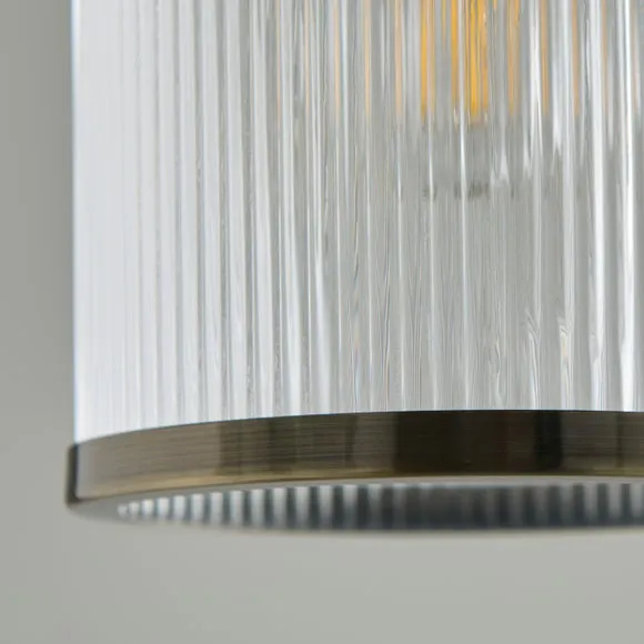 Alyn Ribbed Adjustable Pendant Light 4