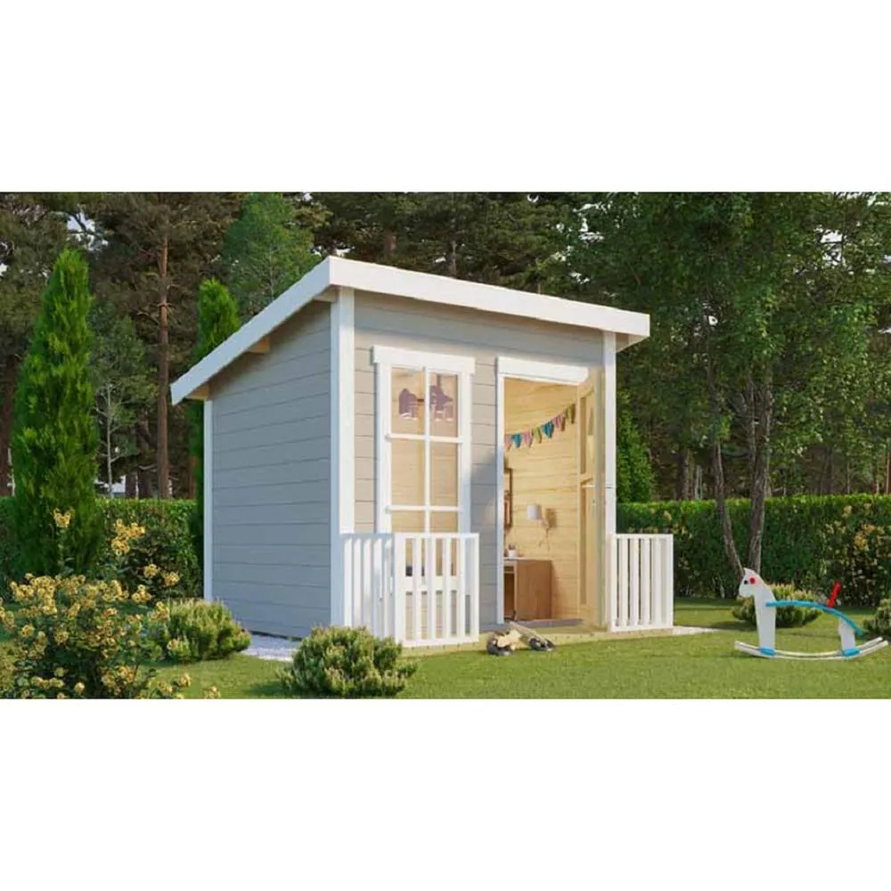 Lasita Maja Ltd Flipp-Log Cabin, Garden Room, Home Office - L230xW190.6xH188.1 cm in Natural 4