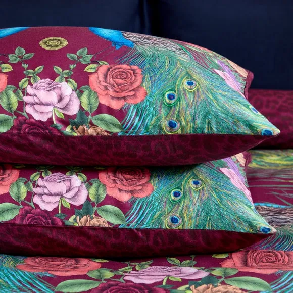 Matthew Williamson Xanadu Peacock 200 Thread Count 100% Cotton Duvet Cover & Pillowcase Set 2