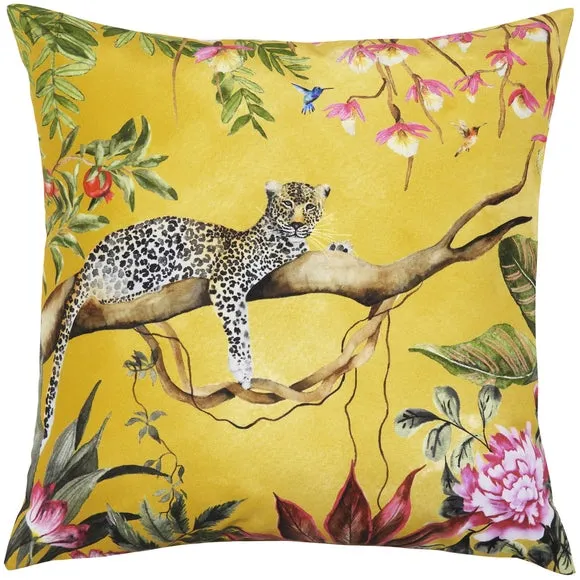 Leopard Gold Outdoor Cushion 2