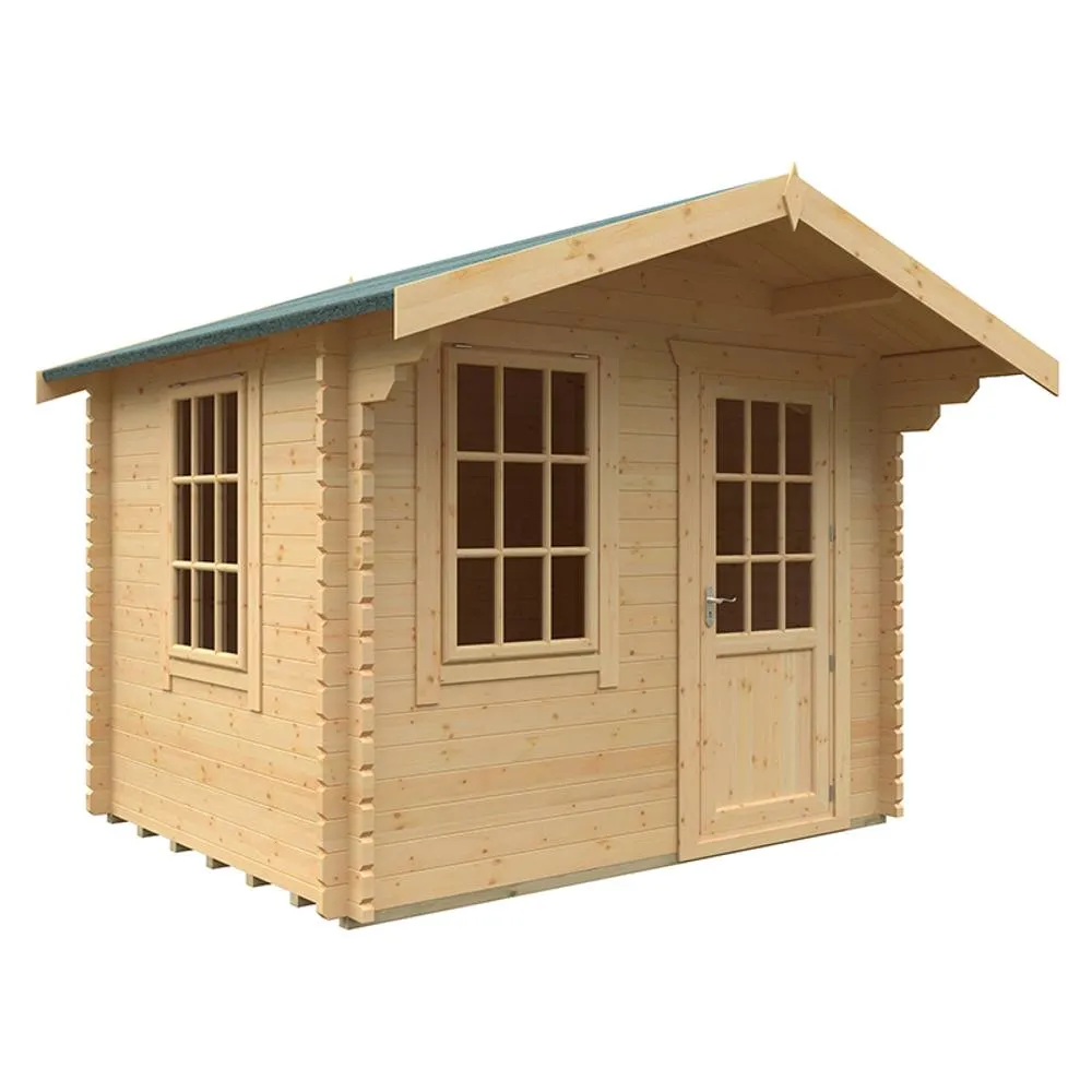 Buttercup Farm 8x10w The Carrington Plus 44mm Cabin - L235 x W295 x H261.6 cm in Natural