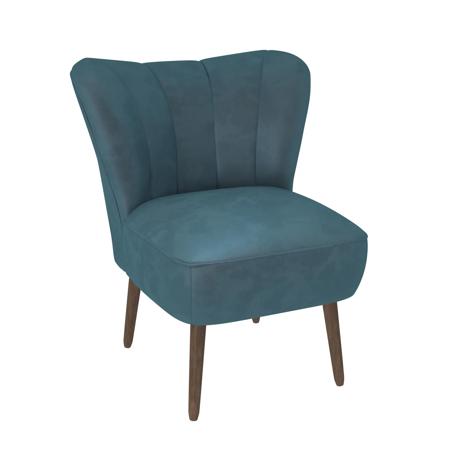 Abby Velvet Cocktail Chair Blue