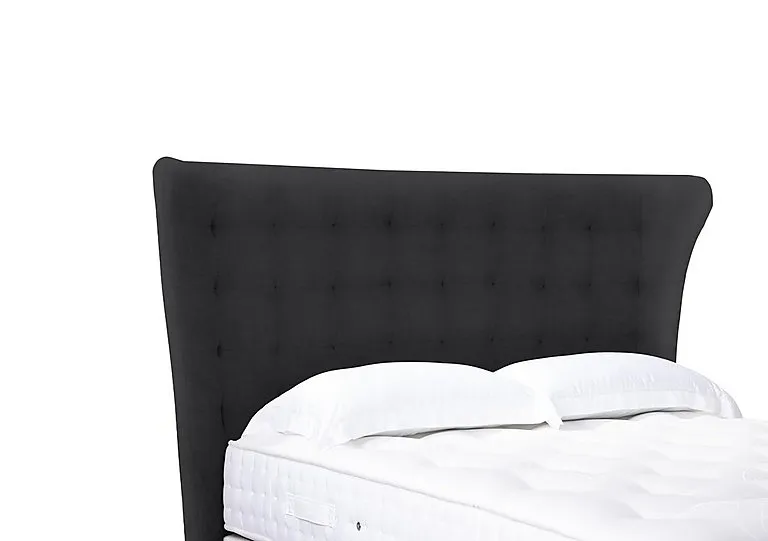 Artisan Collection Callie High Floor Standing Headboard - Double - Plush Ebony