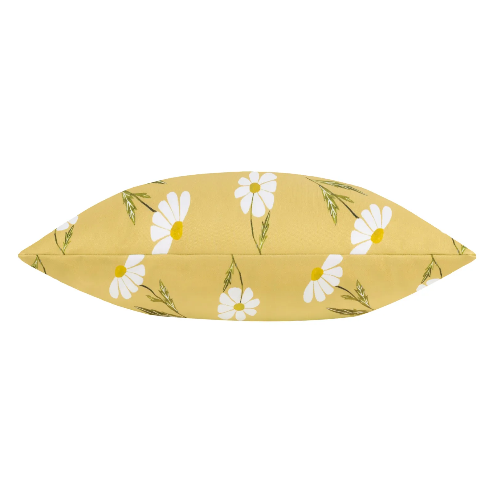 Wylder Daisies Floral Reversible Water & UV Resistant Outdoor Cushion in Yellow 4
