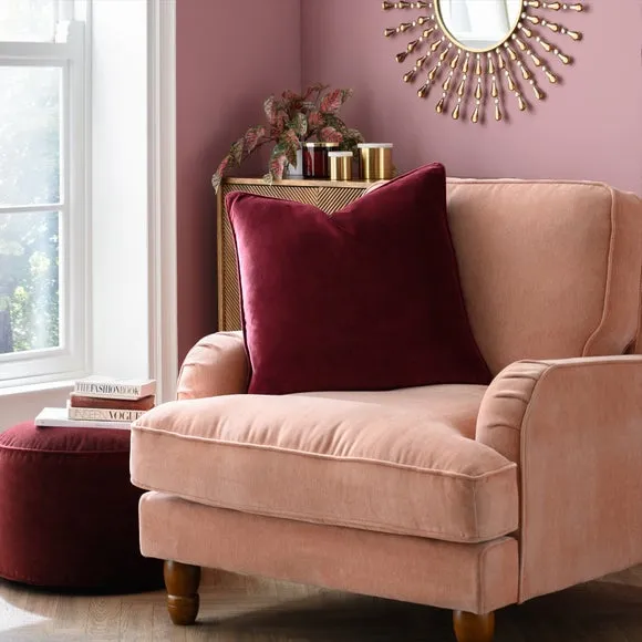Clara Cotton Velvet Square Cushion