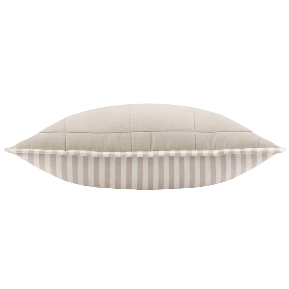 Yard Hebden Striped 100% Cotton Cushion in Natural 5