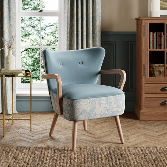 Eliza Wooden Arm Occasional Armchair
