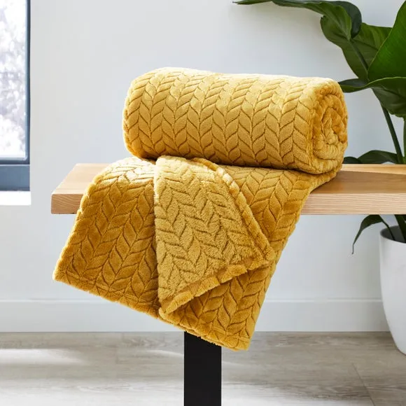 Amelia Recycled Throw Blanket, 200cm x 200cm 1