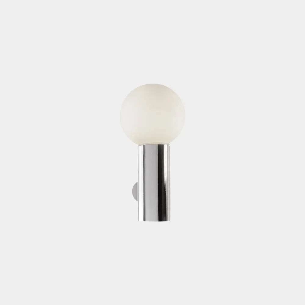 Netlighting Mist Single Bathroom Wall Light Chrome E14 in Silver