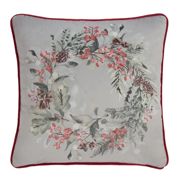 Winter Sprigs Square Cushion 2